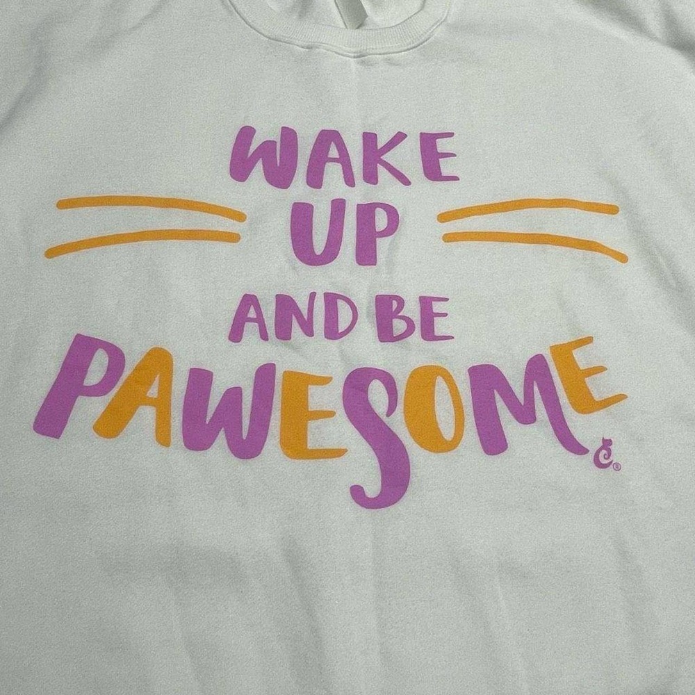 Cat Lady White Pawesome Sweater